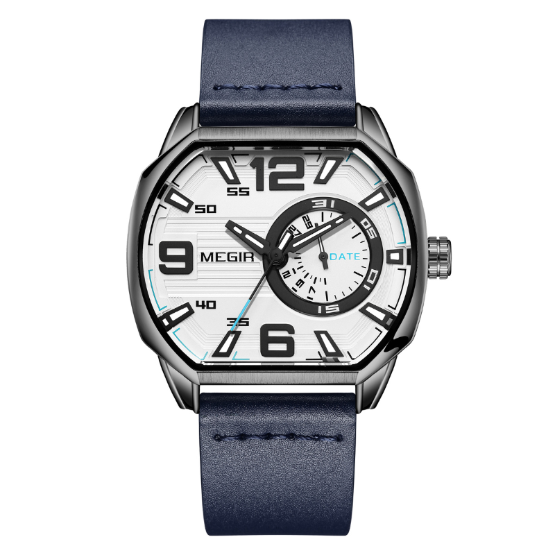 Montre de sport en cuir premium