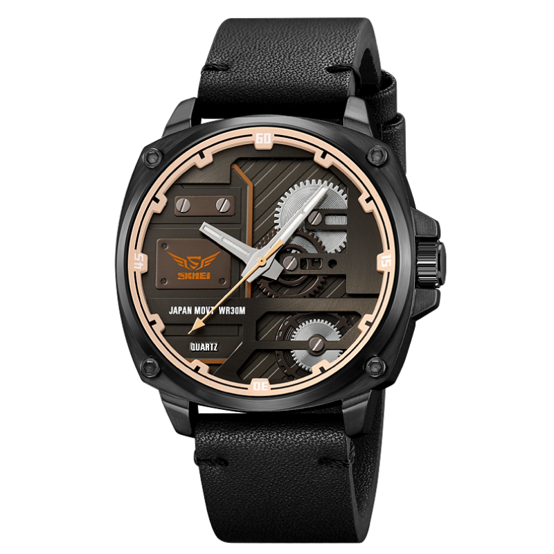 Quartz Leather Men's Watch