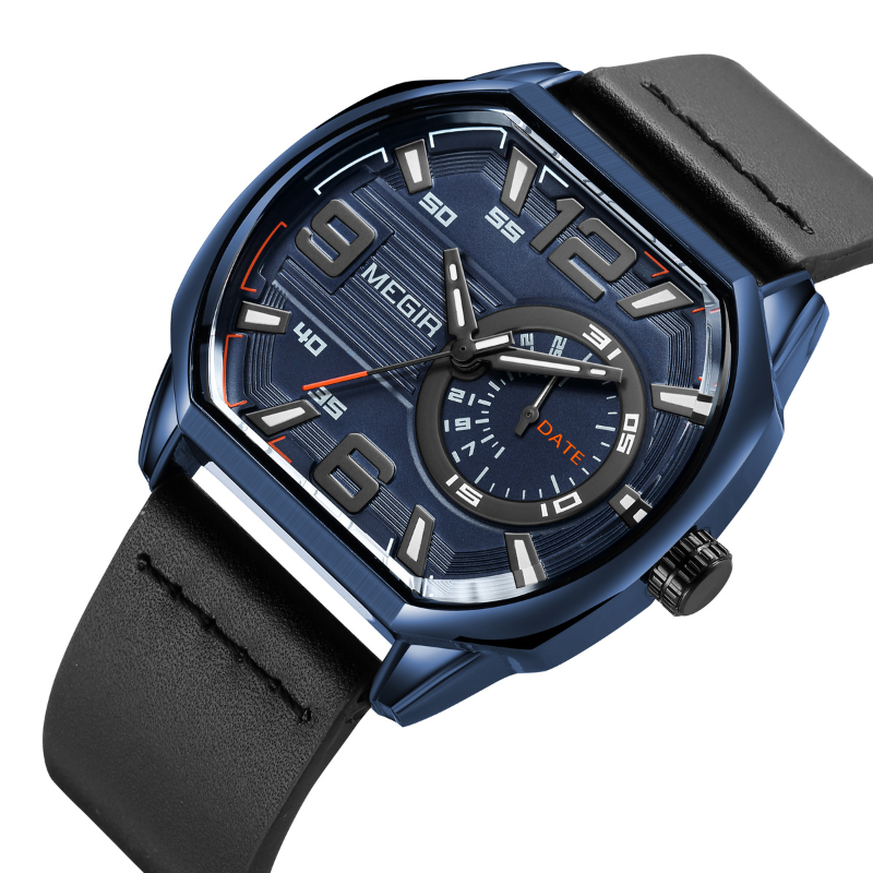 Montre de sport en cuir premium