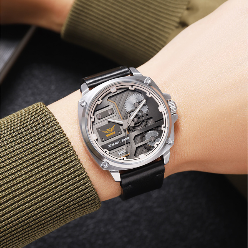 Quartz Leather Men's Watch