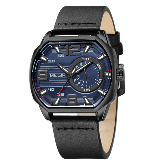Montre de sport en cuir premium