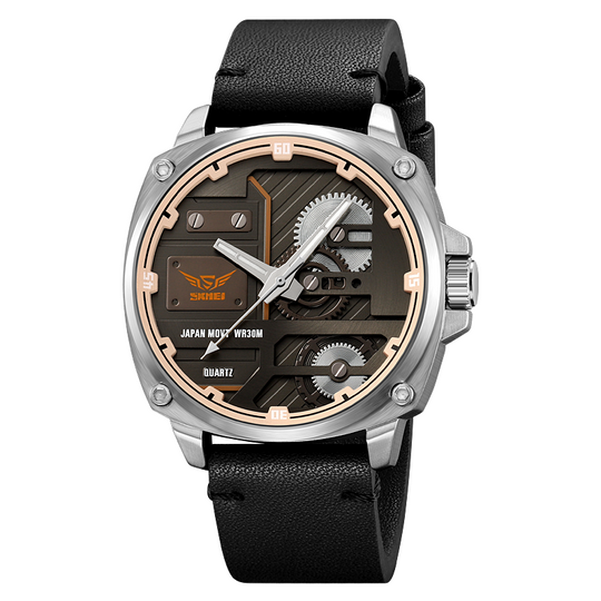 Quartz Leather Men's Watch