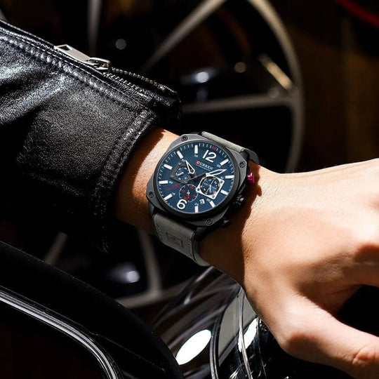 Business Leather Quartz Wrist Watch
