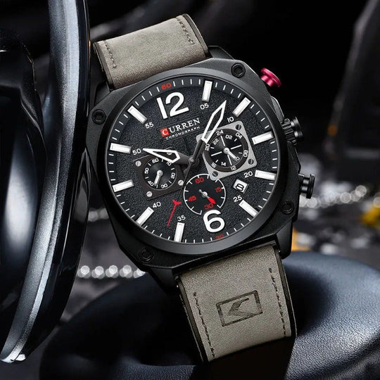 Business Leather Quartz Wrist Watch