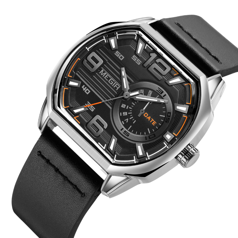 Montre de sport en cuir premium