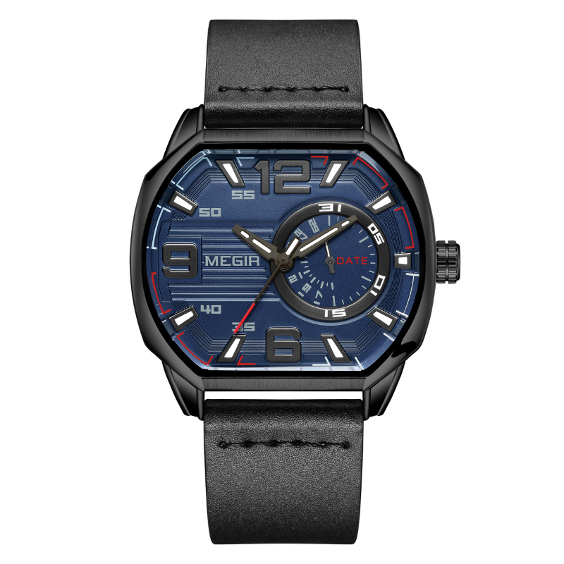 Montre de sport en cuir premium