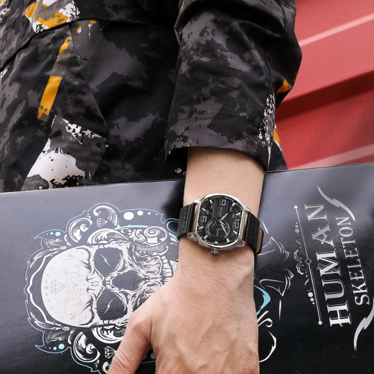 Montre de sport en cuir premium