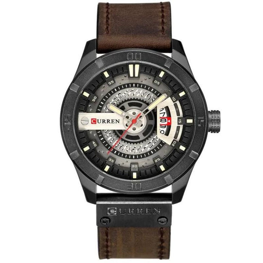 Sportliche Militär-Herrenuhr mit Quarzwerk
