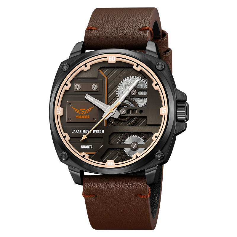 Quartz Leather Men's Watch