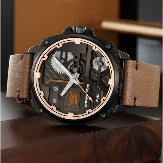 Quartz Leather Men's Watch