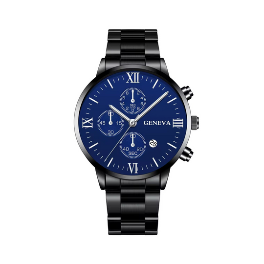 Montre-bracelet décontractée à maille fine ornée