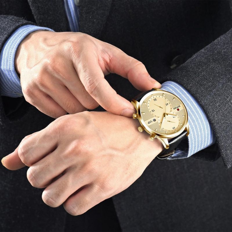 Luxury Chronograph Durable Quartz Watch