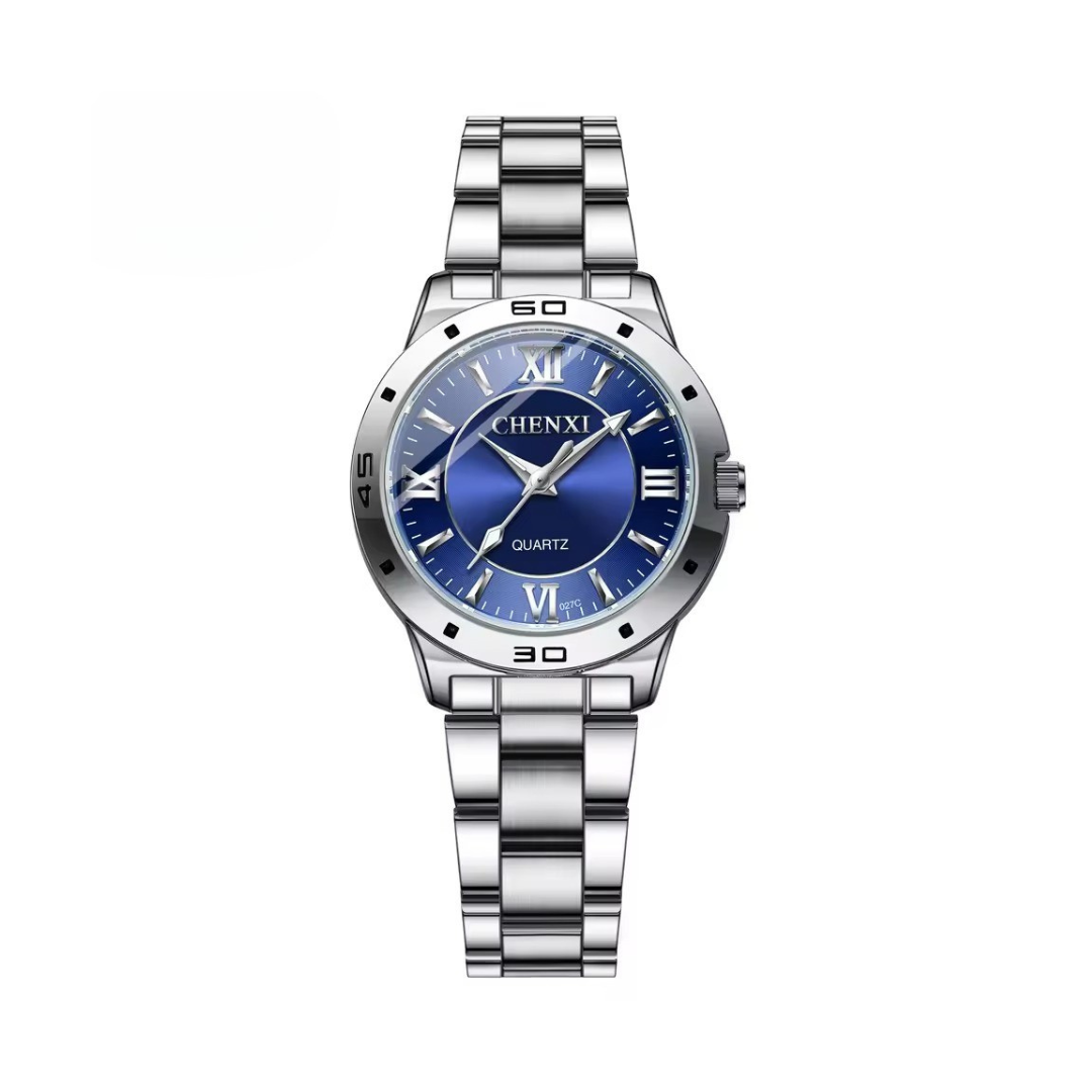 Refined Stainless Minimalist Couple Watch