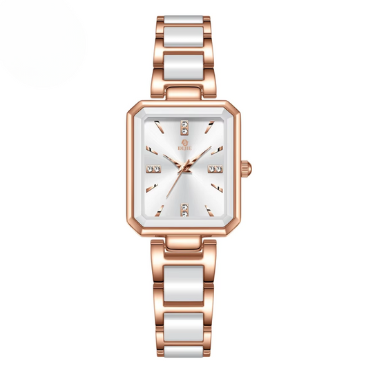 Luxury Diamond Square Quartz Chic Watch