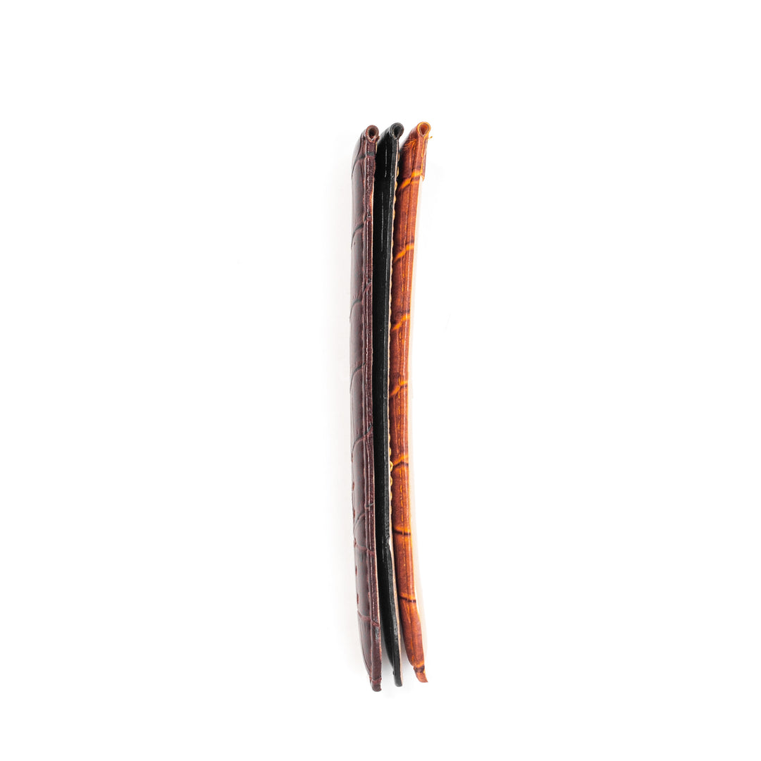 Crocodile Embossed Durable Leather Watch Band