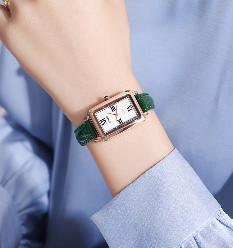 Lederband Freizeit-Uhr