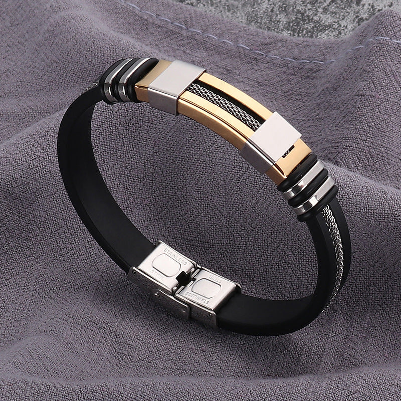 Signature Quarz Lederuhr & Armband Set