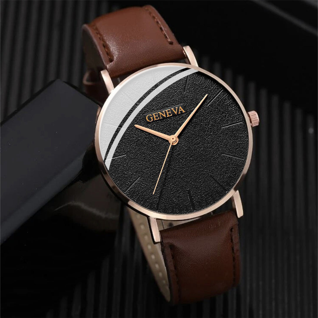 Leichte minimalistische Business-Uhr & Armband-Set