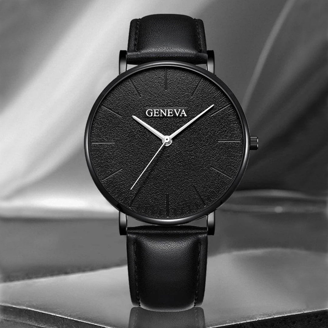 Leichte minimalistische Business-Uhr & Armband-Set