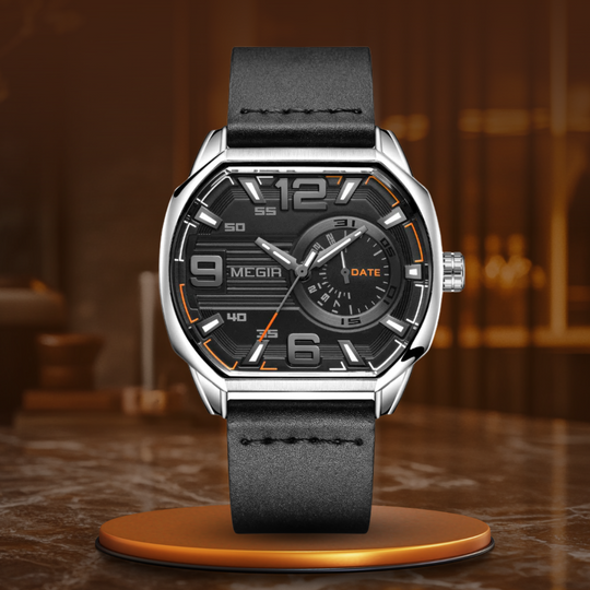 Montre de sport en cuir premium