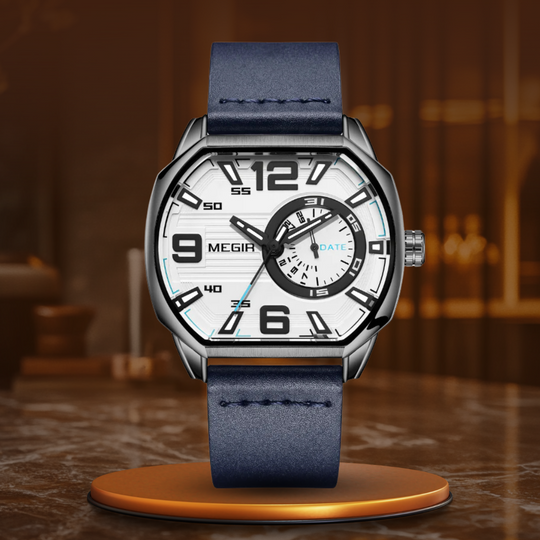 Montre de sport en cuir premium