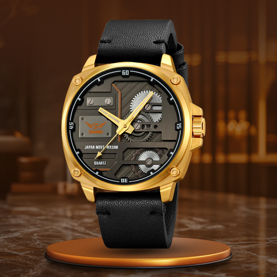 Quartz Leather Men's Watch