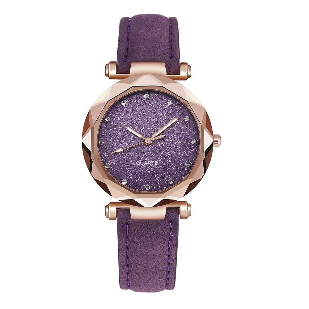 Montre moderne chic en strass