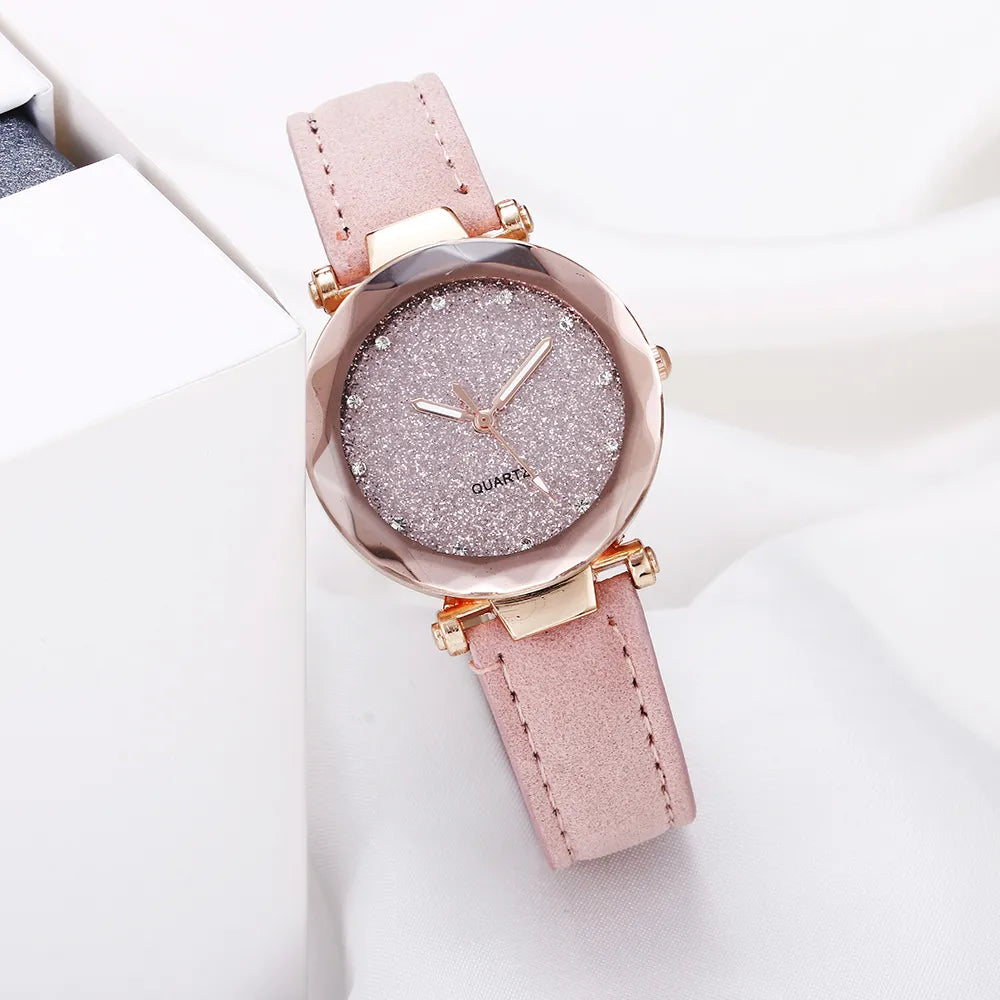 Montre moderne chic en strass