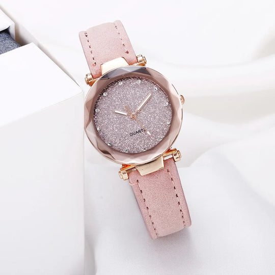 Montre moderne chic en strass
