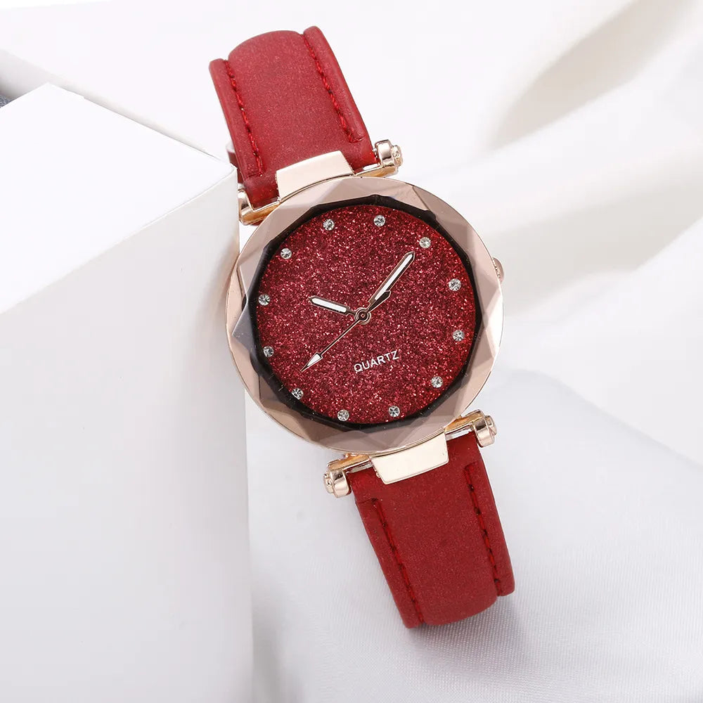 Montre moderne chic en strass