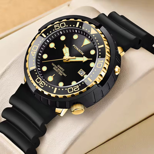 Modische Silikonarmband Chronograph Sportuhr