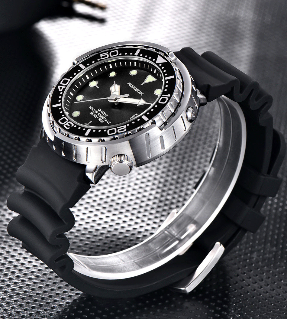 Modische Silikonarmband Chronograph Sportuhr