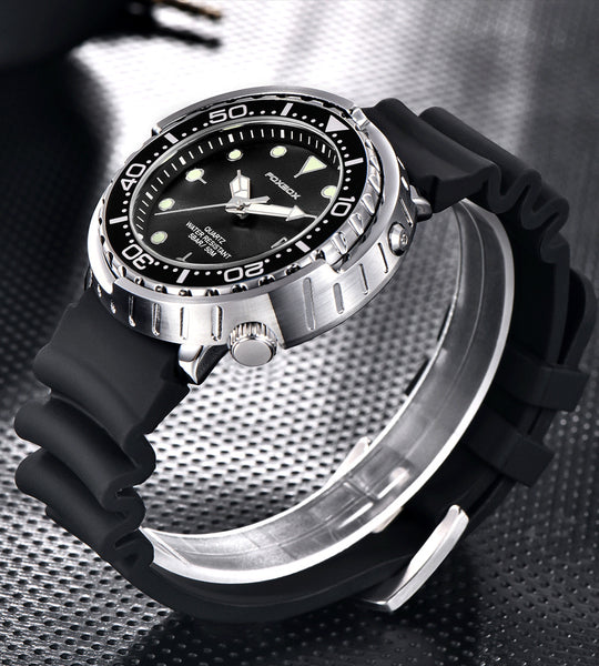 Modische Silikonarmband Chronograph Sportuhr