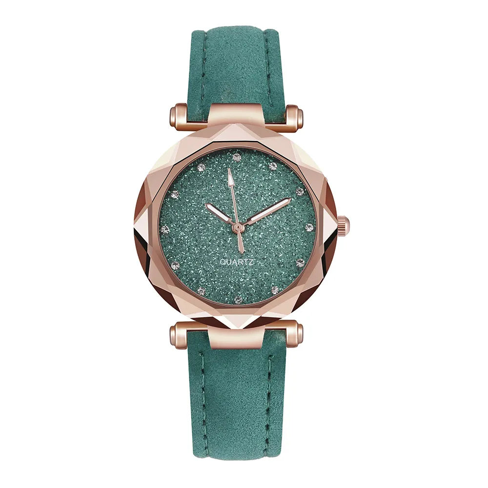 Montre moderne chic en strass