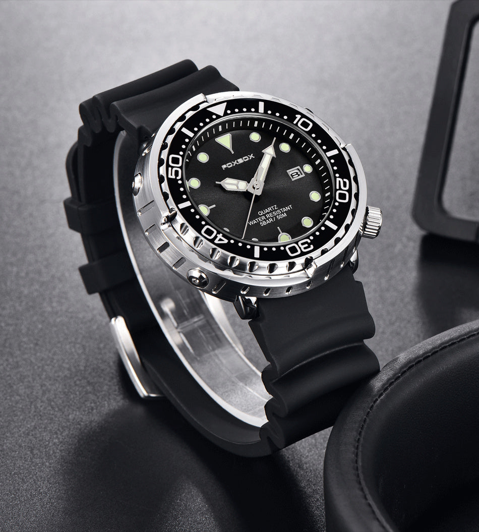 Modische Silikonarmband Chronograph Sportuhr