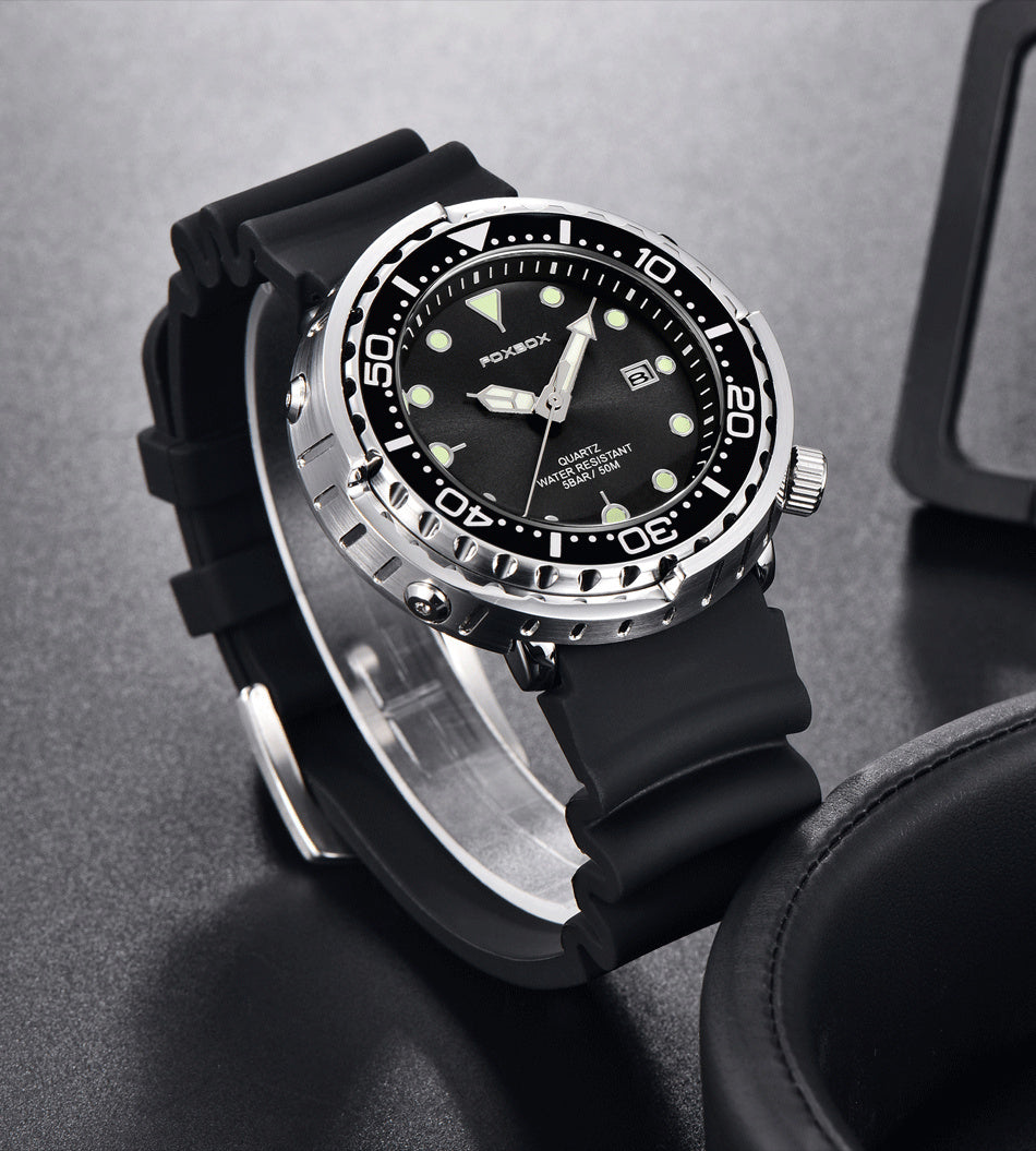 Modische Silikonarmband Chronograph Sportuhr