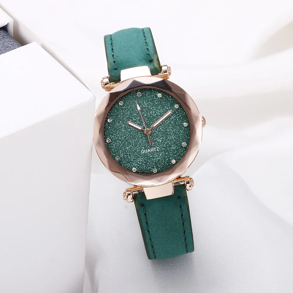 Montre moderne chic en strass