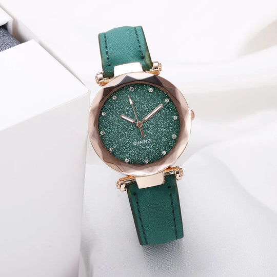 Montre moderne chic en strass