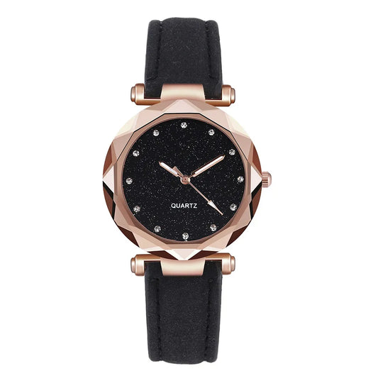 Montre moderne chic en strass