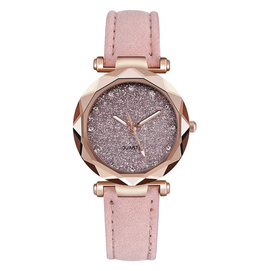Montre moderne chic en strass