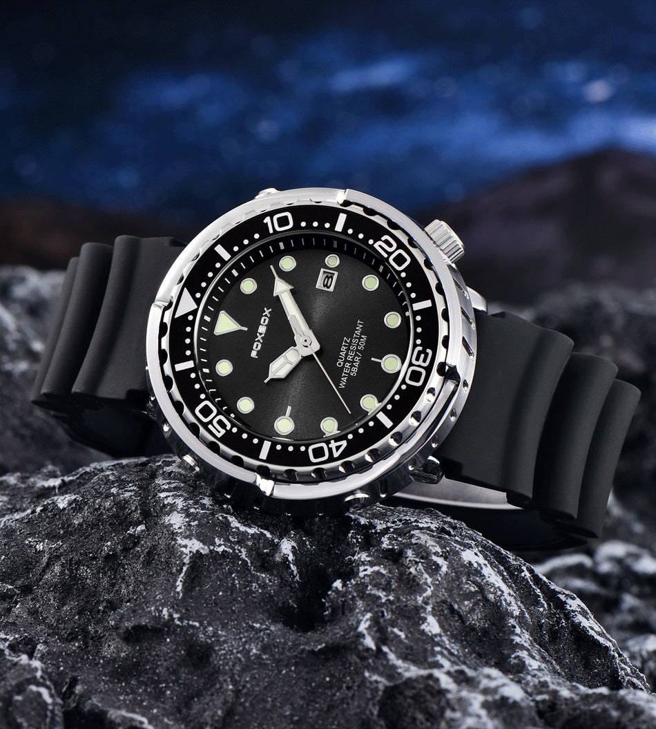 Modische Silikonarmband Chronograph Sportuhr