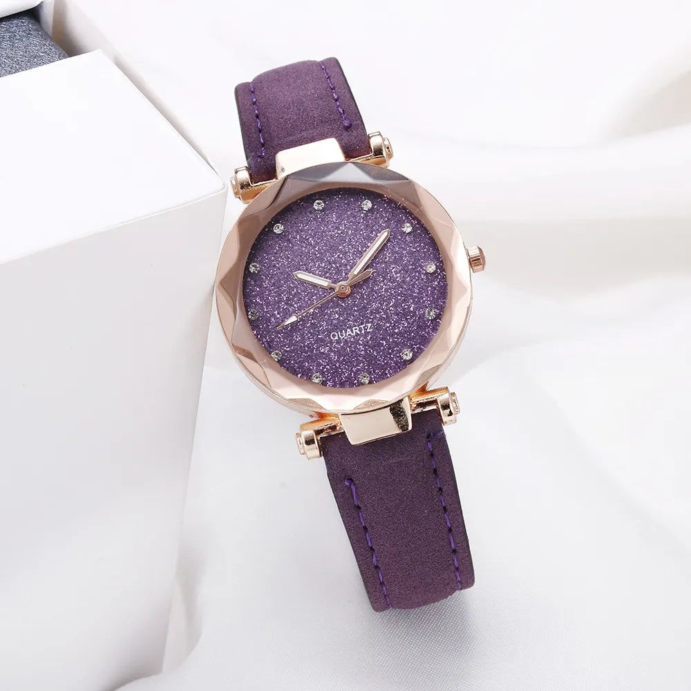 Montre moderne chic en strass