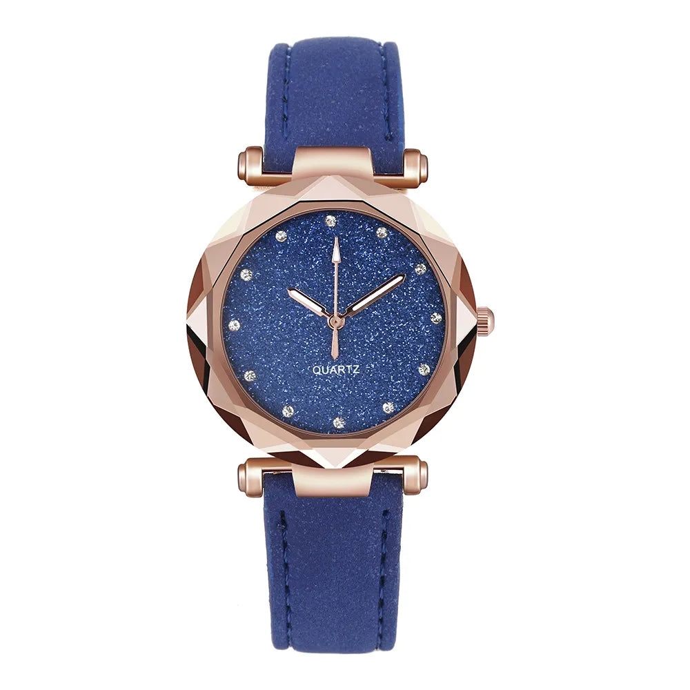 Montre moderne chic en strass