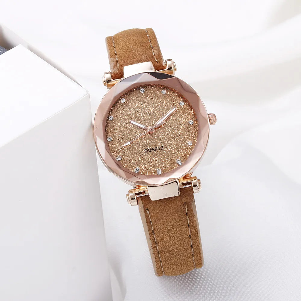 Montre moderne chic en strass