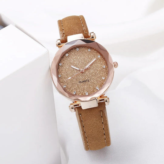 Montre moderne chic en strass