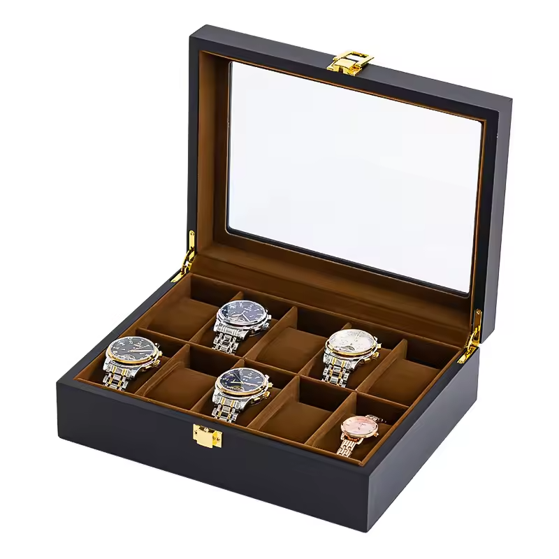 Handmade Luxury Wooden Display Case Organizer