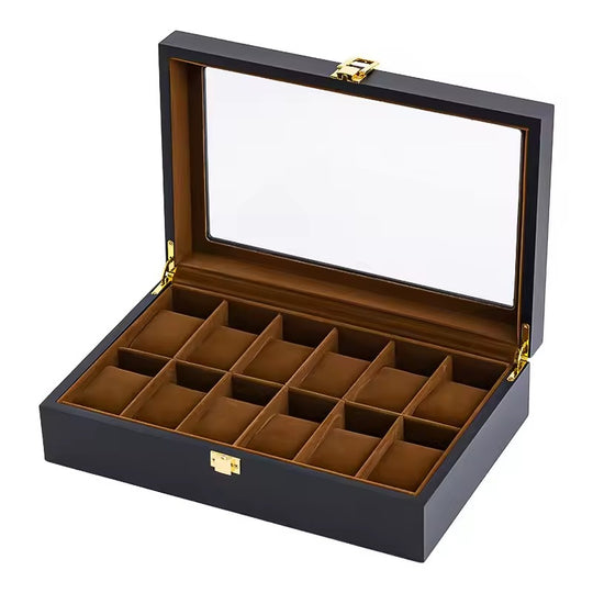 Handmade Luxury Wooden Display Case Organizer