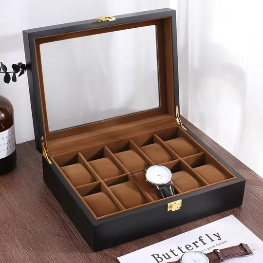 Handmade Luxury Wooden Display Case Organizer