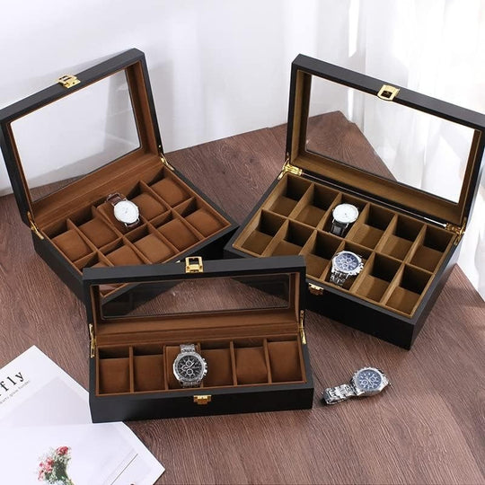 Handmade Luxury Wooden Display Case Organizer