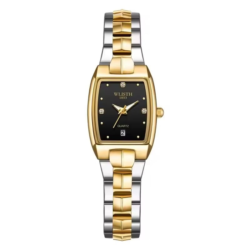 Quadrat Stil Quarz Paar Uhr